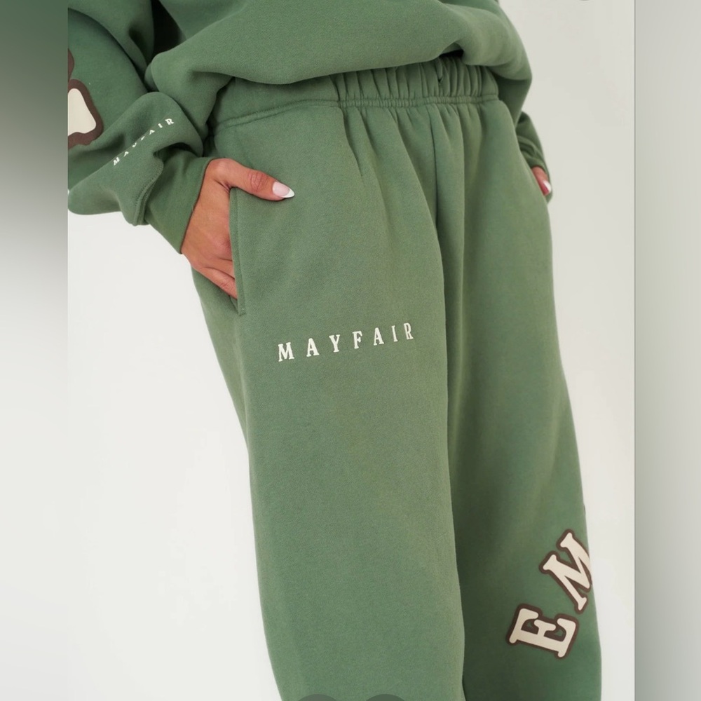 NWT Mayfair Olive Green Track Joggers for Women